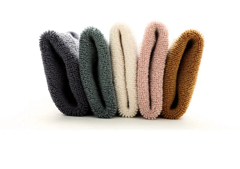 Thickened Kids Socks Baby Floor Socks Boys Girls Pure Color Cotton Warm Non-Slip Newborn Cotton Socks Autumn Winter