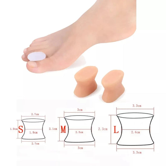 2Pcs=1Pair Gel Toe Separator Foot Care Tool Silicone Big Toe Bunion Straightener Valgus Hallux Bunion Protector Corrector
