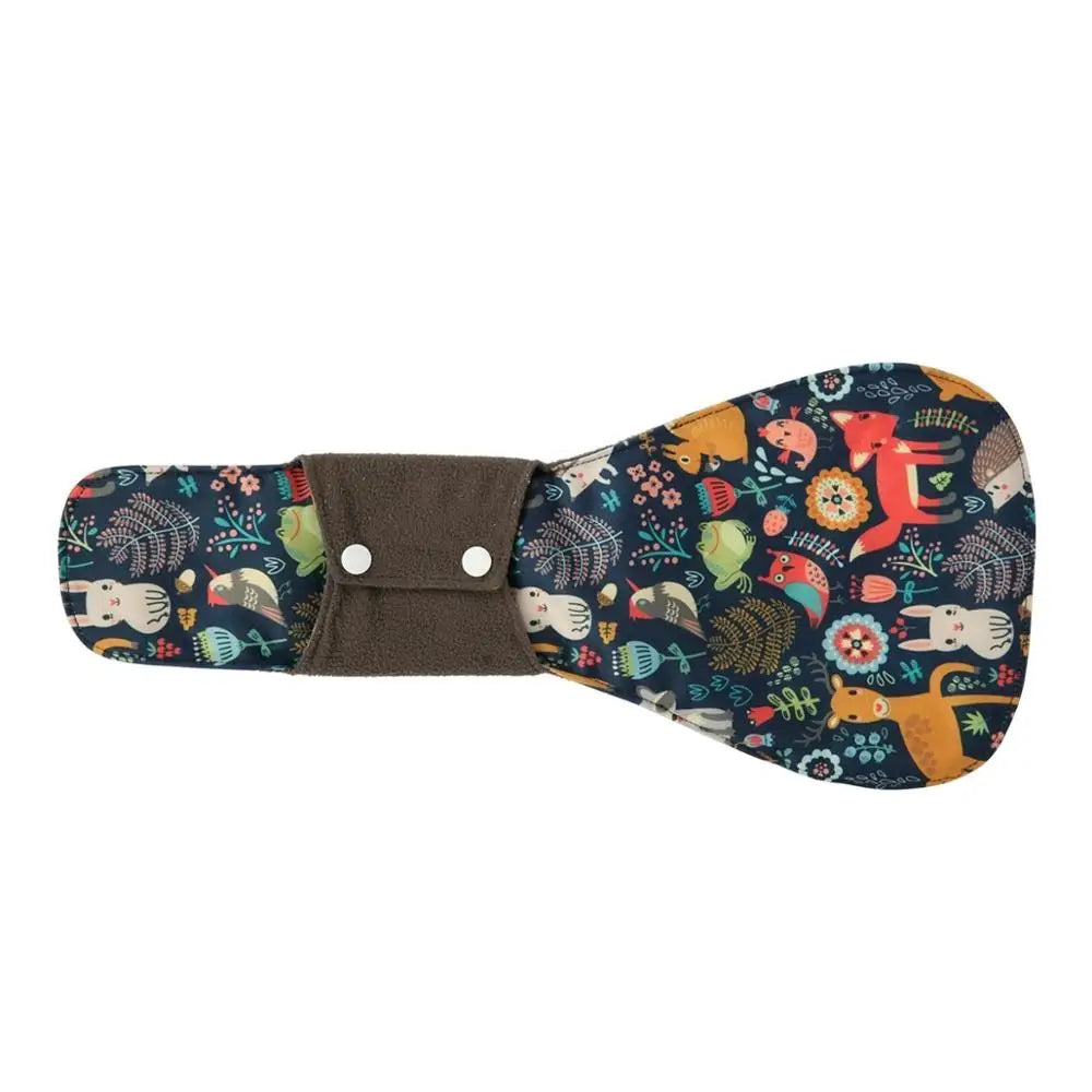[Sigzagor] XXL Cloth Menstrual Pad Sanitary Bamboo Charcoal Reusable Overnight Post Partum 16in