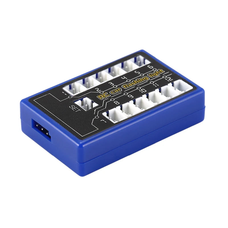 12 Ultra LED Simulation Flashing Bright Light RC Model Lights Kit System for 1/10 1/8 RC Drift HSP TAMIYA CC01 4WD RC Car Truck