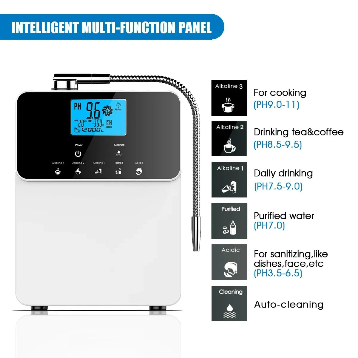 Japan Kangen Water Maker Generator Ionizer Machine Alkaline Hydrogen-Rich Water Platinum-Coated Hydrogen Water Household Plastic