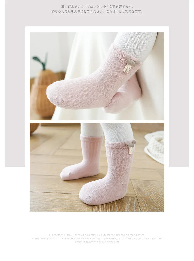 3 Pairs/Lot Infant Sock Cartoon Newborn Baby Socks Dispensing Glue Non-slip Cute Boys Girls Baby Socks Kids Sock Floor Socks