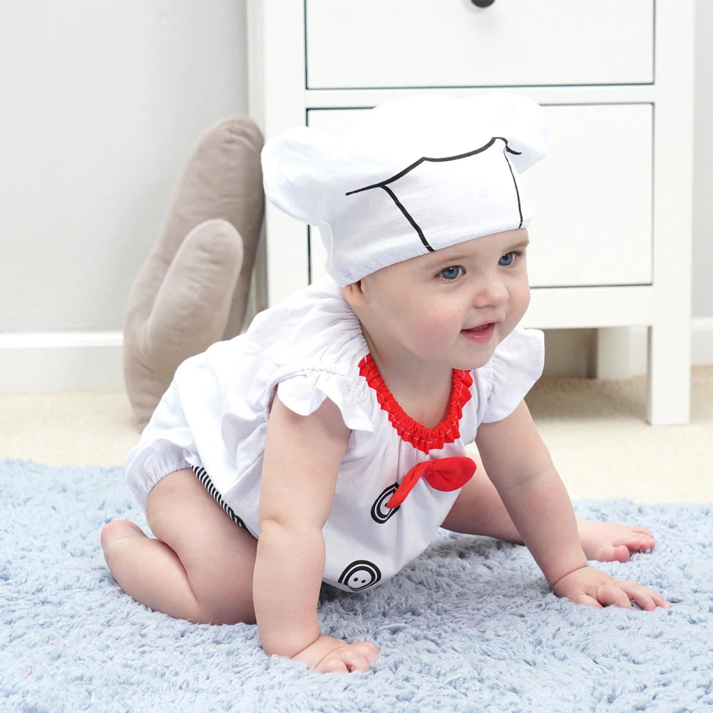 Halloween Costumes for Baby Boys Girls Snowman Dinosaur Chef Cowboy Rompers Short Infant Toddler Birthday Photograph Fancy Dress