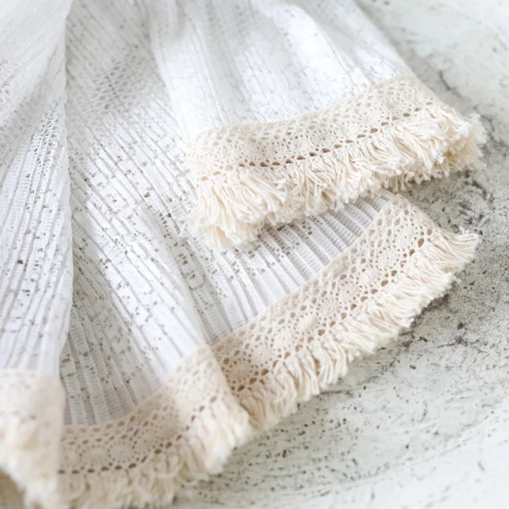 1Year Old Baby Clothes Girls Birthday Dress Newborn Photography Props Strapless Flower Lace Skirt Infant Shoot Photo Accessories