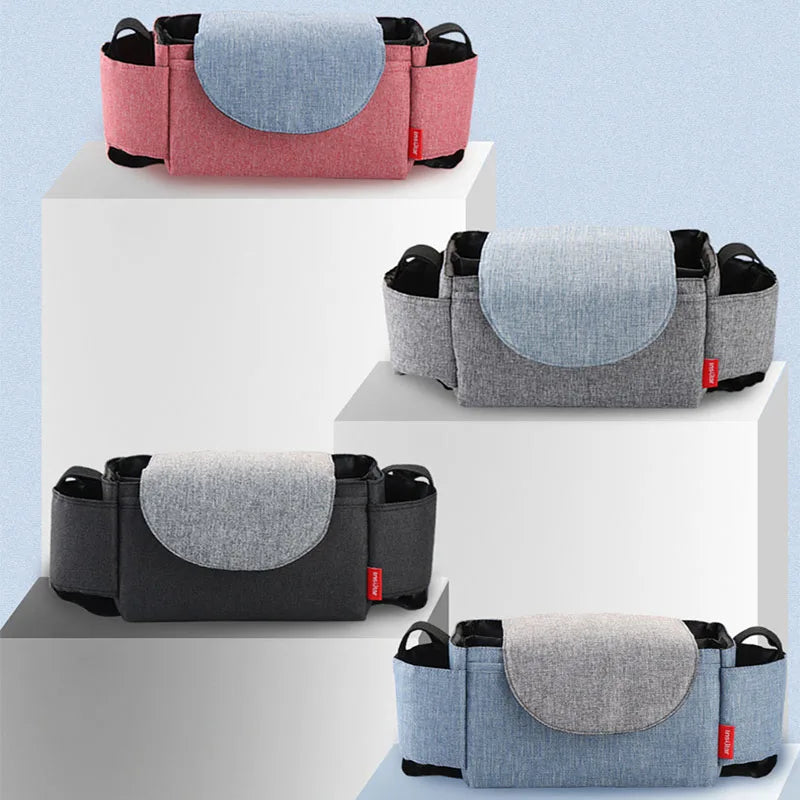 Baby Stroller Organizer Cup Holder Stroller Bag Baby Car Bag Trolley Bag Large Capacity Travel Baby Stroller Accessories