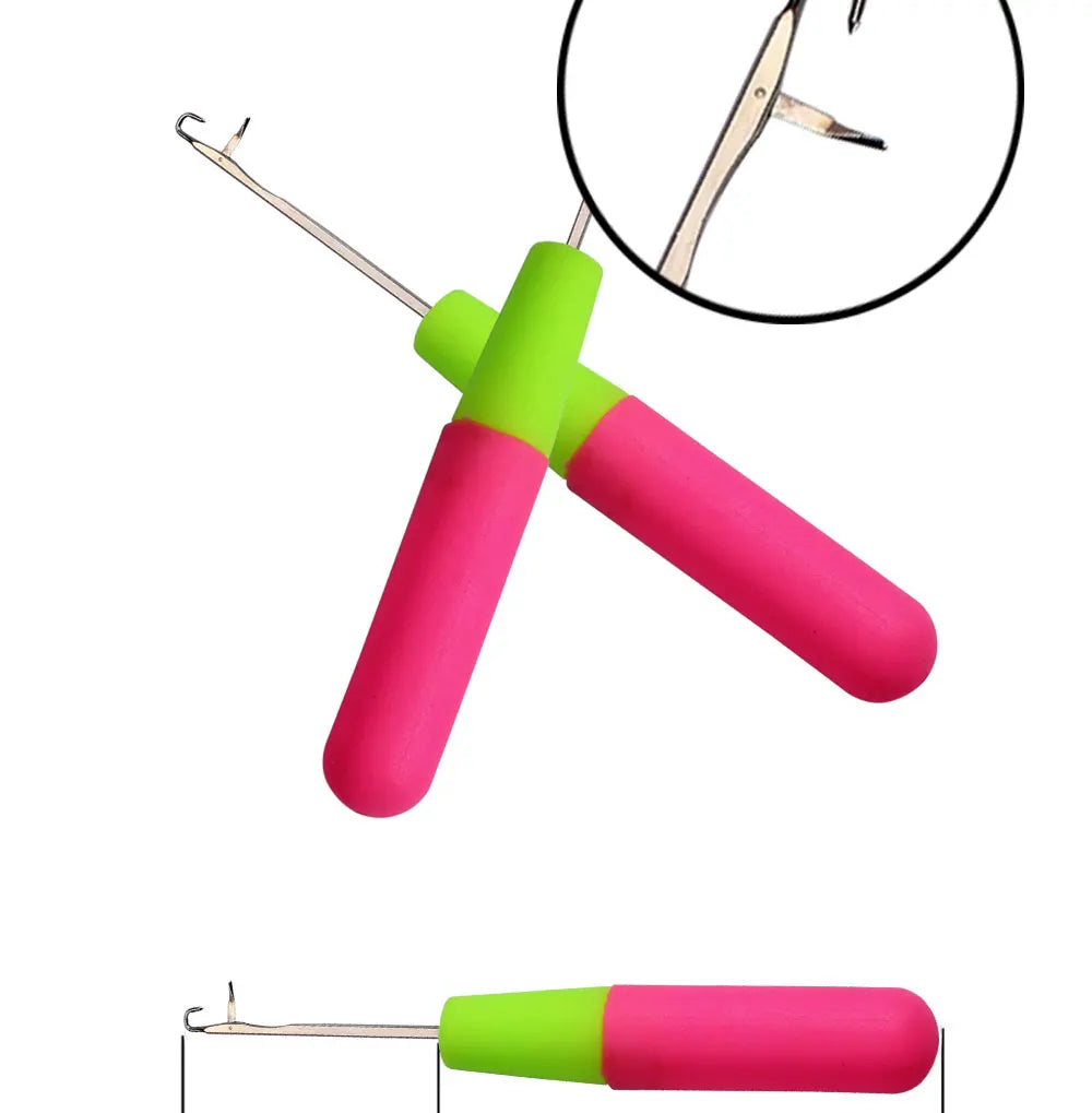 Jumbo Braiding Plastic Latch Crochet Hook Needle for Dreadlock Hair Weaving Extension Tool Knitt Making