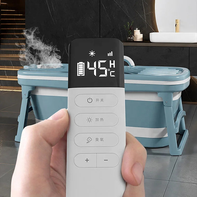 Automatic Heating Tub Foldable Soaking Tub Adult Bathtub Constant Temperature Bath Tub Household Bathtub