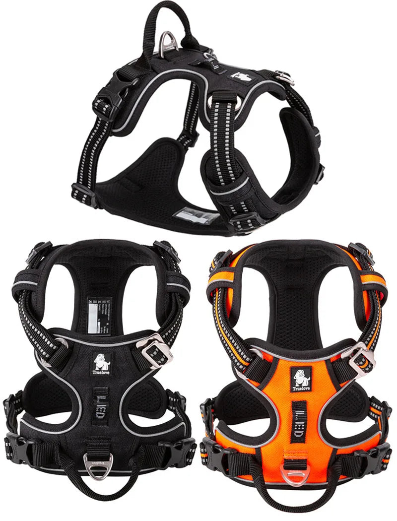 Truelove Dog Harness No Pull Vest Soft Adjustable Safety Harness For Dog Small Large Running Training French Bulldog Front Nylon