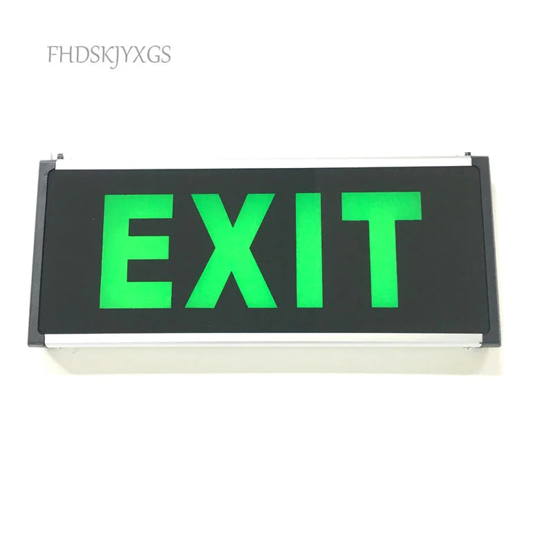Exit Led Light  Ac110/220V Green Emergency Exit Sign Light Fire Safety Indicator Warning Lamp For Bulb Hotel Mall Public Place