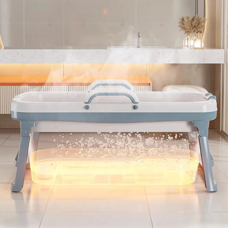 Automatic Heating Tub Foldable Soaking Tub Adult Bathtub Constant Temperature Bath Tub Household Bathtub