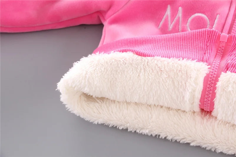 Toddler Girls Clothes Suit 2023 Autumn Winter Kids Costume Hoodie Top+Pant 2pcs Outfit Children Clothing For Boys Sets 1-4 Years