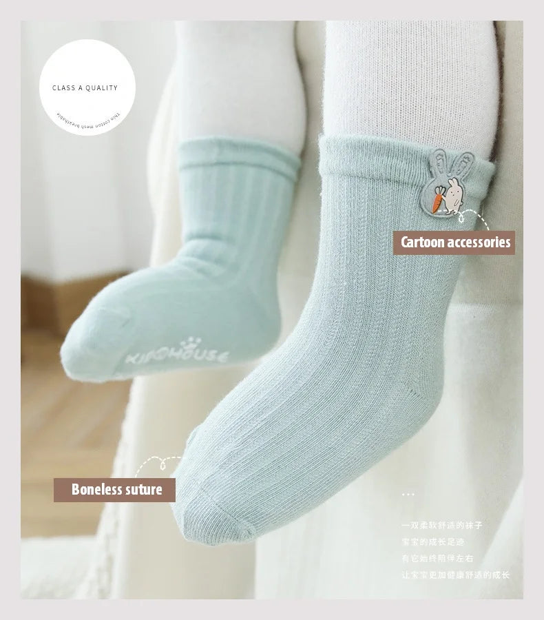 3 Pairs/Lot Infant Sock Cartoon Newborn Baby Socks Dispensing Glue Non-slip Cute Boys Girls Baby Socks Kids Sock Floor Socks