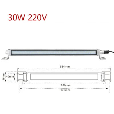 LED Milling CNC Machine Industrial Lights Explosion-proof IP68 Waterproof Oil-proof Light Workshop Working Light Long Lathe Lamp