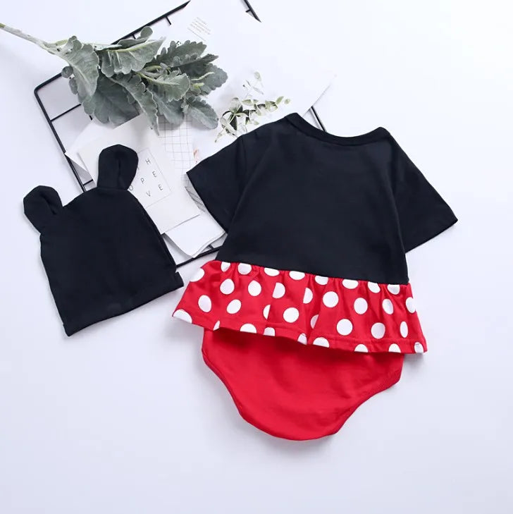 Summer Cartoon Baby Jumpsuits /Baby Cosplay Romper with Hat 3199
