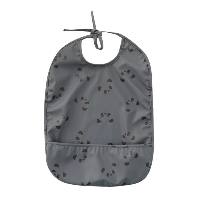 Let's Make Bib with Pocket Baby Stuff Children Accessories Feeding Drawing Apron Waterproof Adjustable Cute Print Bibs