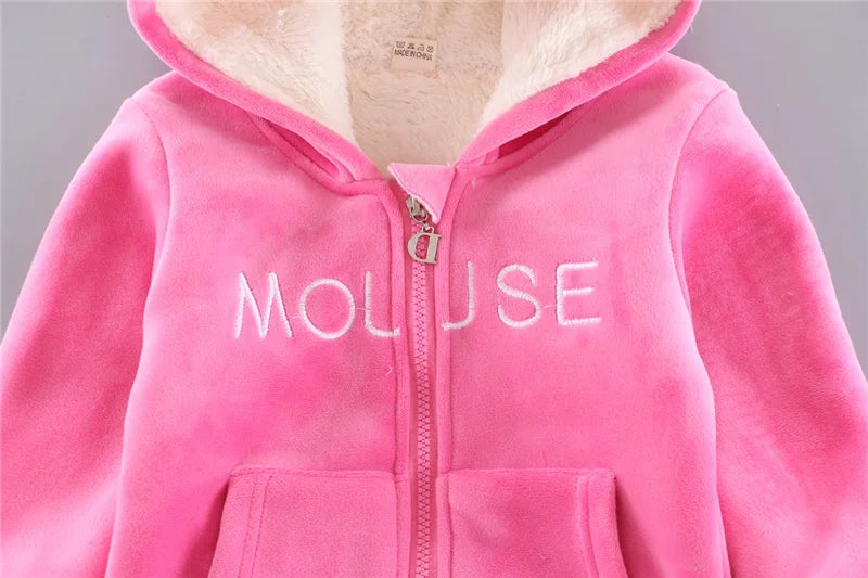 Toddler Girls Clothes Suit 2023 Autumn Winter Kids Costume Hoodie Top+Pant 2pcs Outfit Children Clothing For Boys Sets 1-4 Years