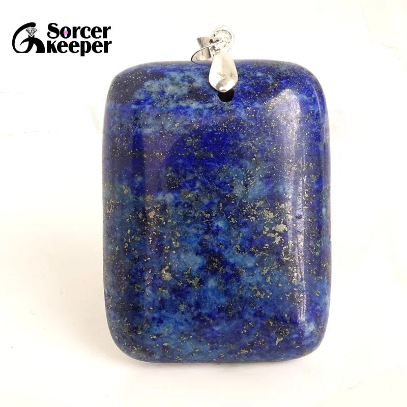 Men's Bijoux Blue Lapis Lazuli Beads Necklaces & Pendants Natural Stones Beads for Jewelry Making Accessories Women's Gift BF256