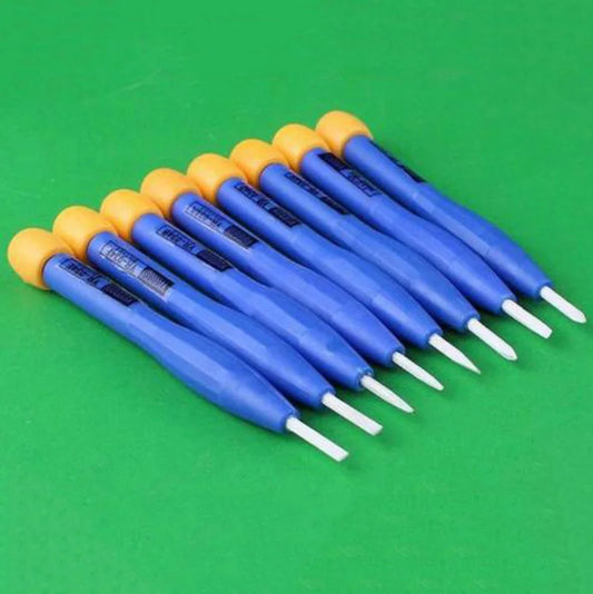 8pcs Adjust Frequency Screwdriver Anti-static Plastic Ceramic Set Hand Tools