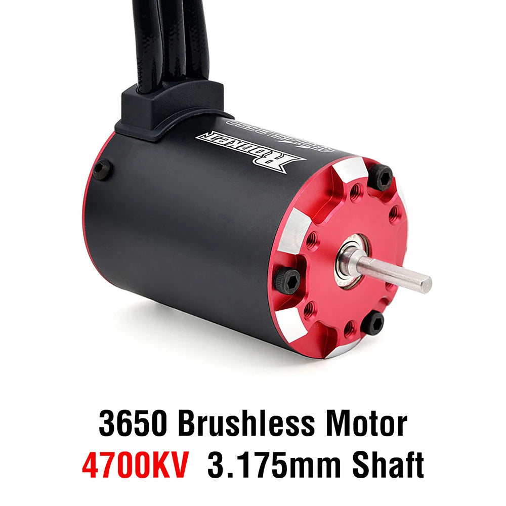 RC Motor Rocket 3650 Brushless Motor 5600KV 4700KV 4350KV 3250KV w/Temp Sensor for 1/8 1/10 RC Car