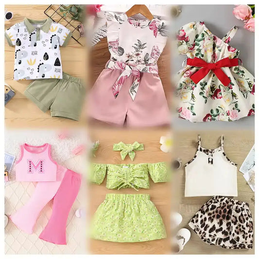 Bulk Wholesale Children's Clothing Brand New Second Hand Mixed Sizes Kids Clothes, Random Delivery Children's Clothing Bale