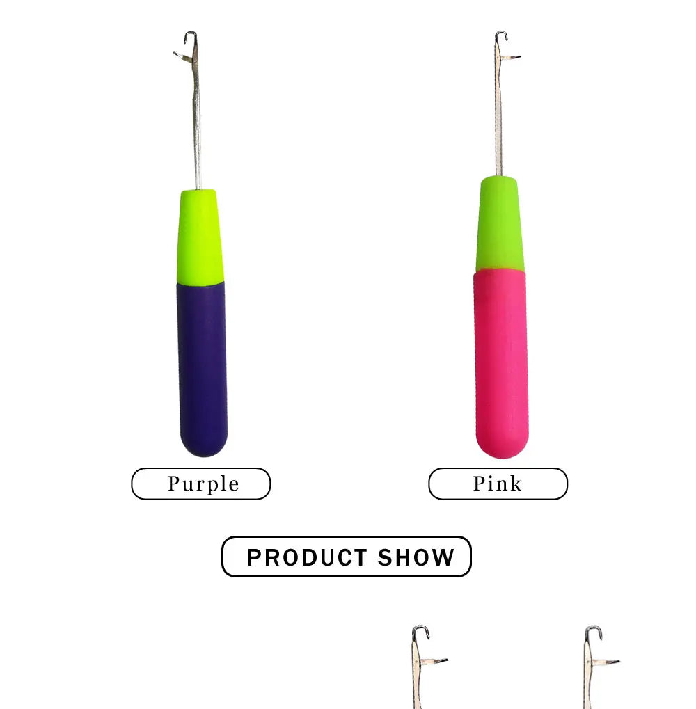 Jumbo Braiding Plastic Latch Crochet Hook Needle for Dreadlock Hair Weaving Extension Tool Knitt Making