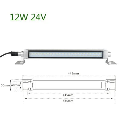 LED Milling CNC Machine Industrial Lights Explosion-proof IP68 Waterproof Oil-proof Light Workshop Working Light Long Lathe Lamp