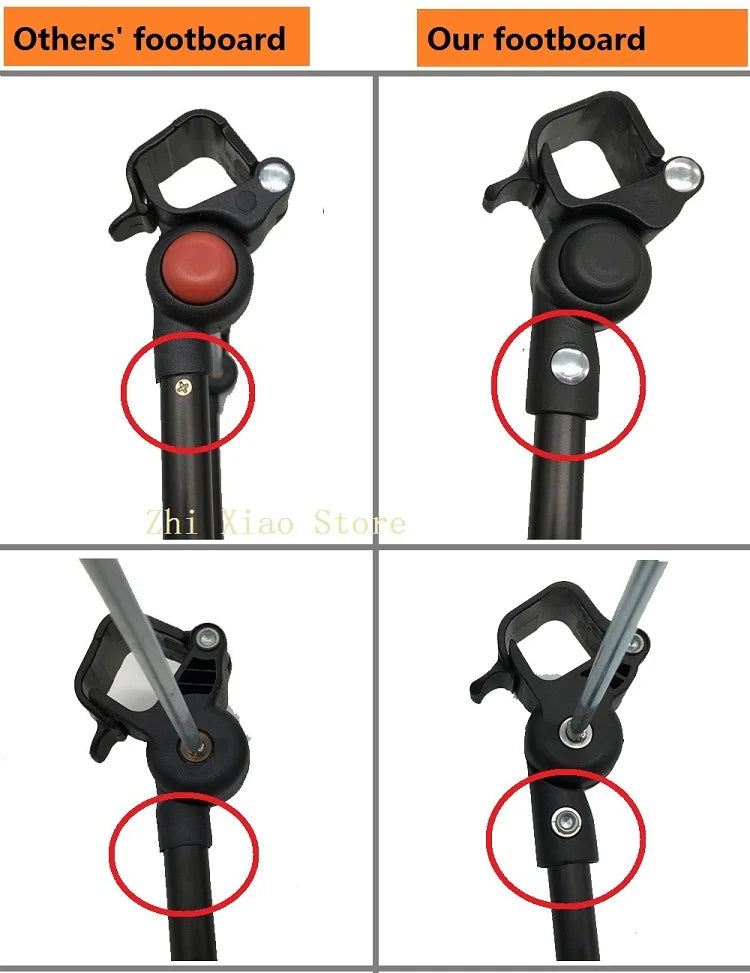 MomTan® Baby Stroller Accessories Armrest PU Leather Bumper Bar Handrail Extend Footboard Compatible with Babyzen YOYO 2  YOYO 3