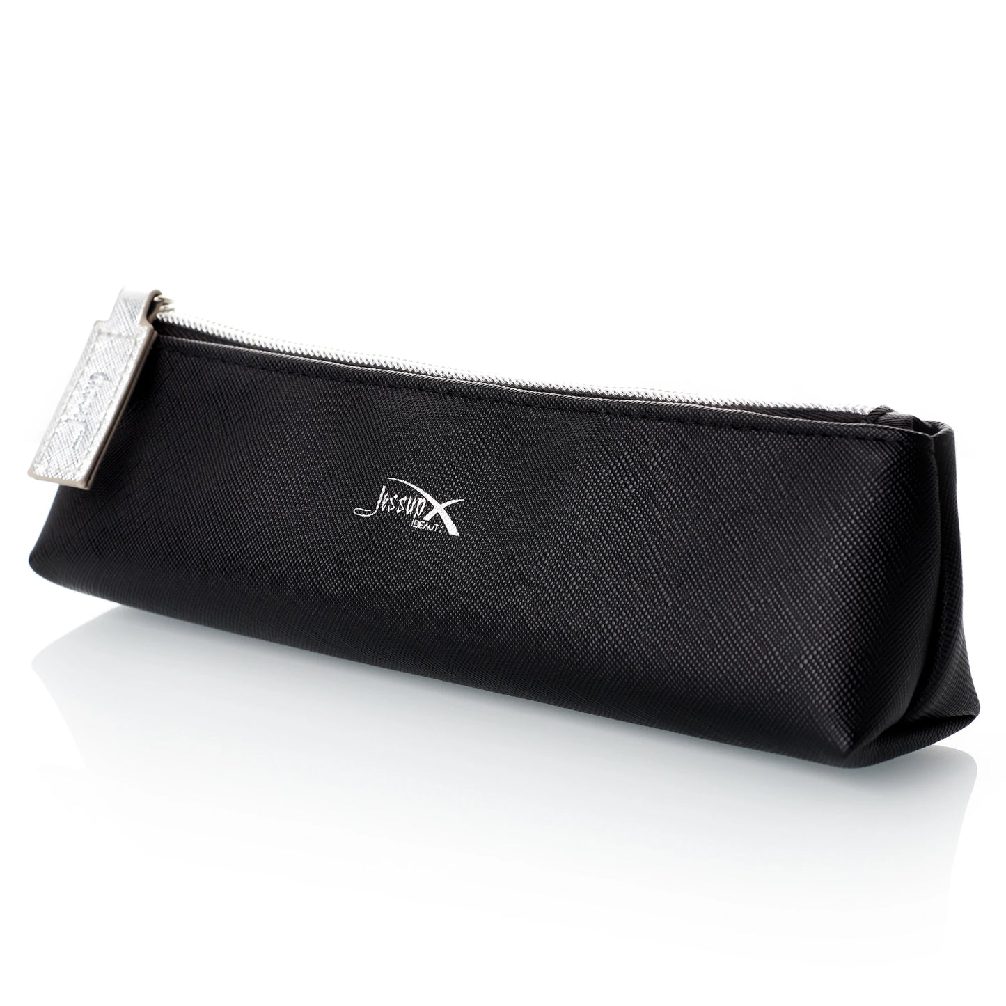 Jessup Black Cosmetic Bag Storage Set for Makeup Accessories Women Bags Make Up Tools Travel Beauty Case PU Leather