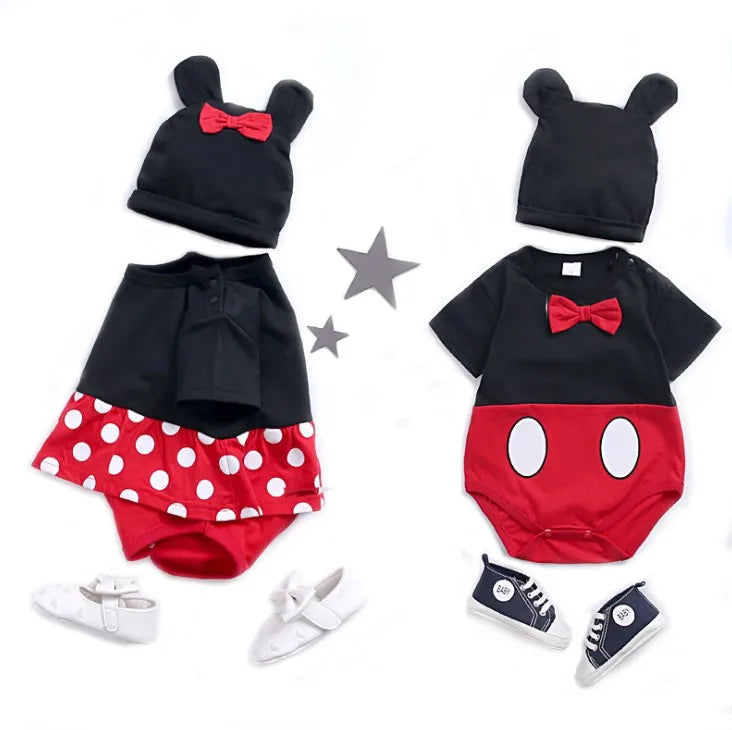 Summer Cartoon Baby Jumpsuits /Baby Cosplay Romper with Hat 3199