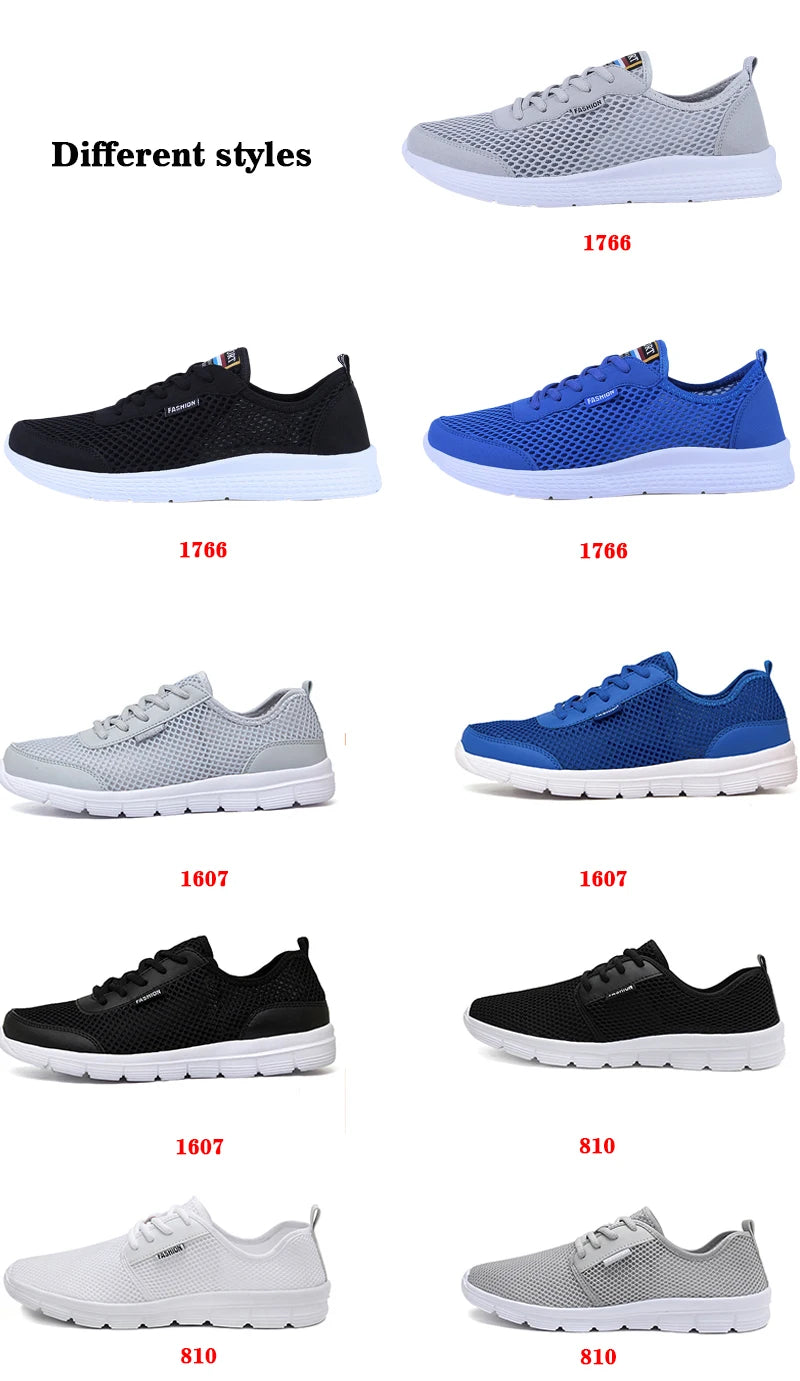 2021 men's summer new  casual shoes woman lightweight large size outdoor sports  shoes Beach shoes couple  mesh 48 yards 47 gray