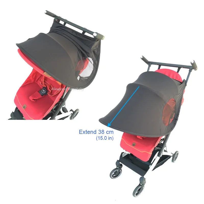 COLU KID® Baby Stroller Accessories Sun shade Sun Visor Extend Canopy Cover for Cybex Libelle and gb POCKIT+ All City
