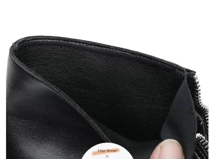 2026 New Flats Sexy  Women Pointed Toe Ankle Boots British Woman Footwear Female Shoes Wedge Boots New Zipper Design Short Boots