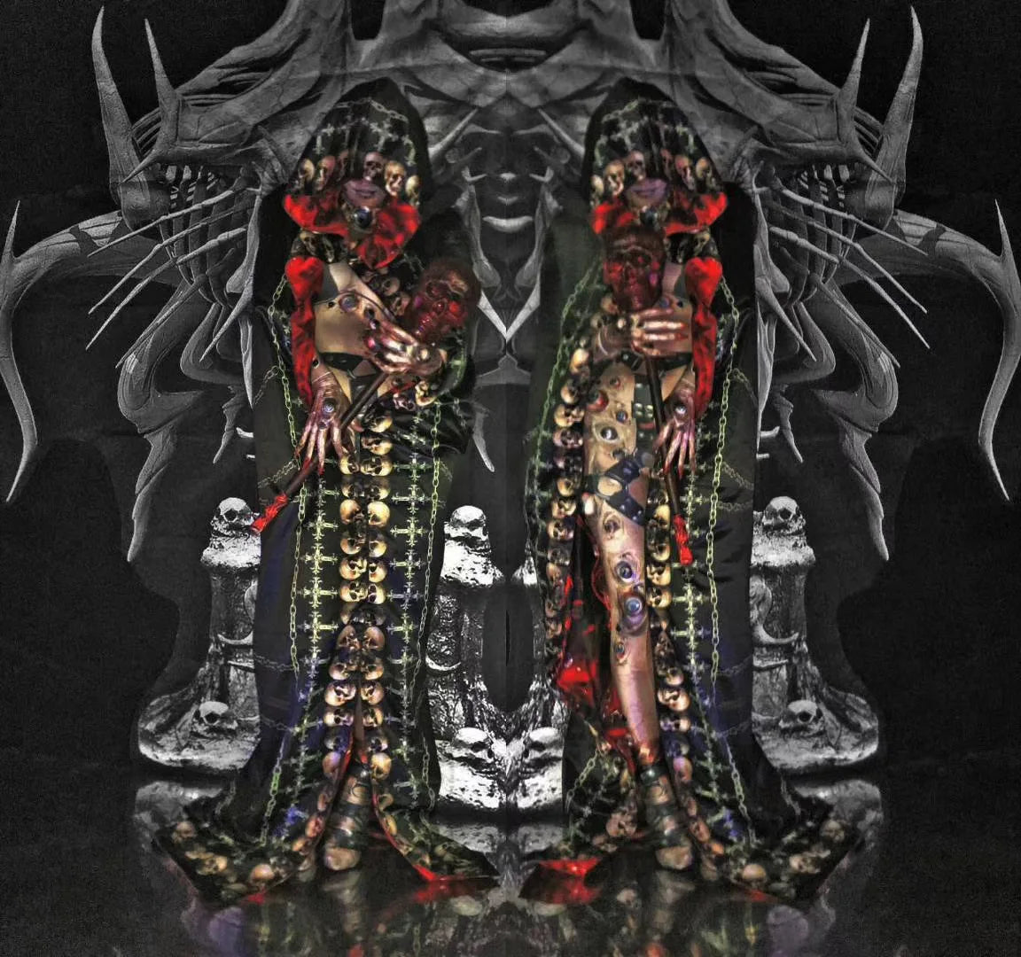 Halloween Men Women Horror Costume 3D Eye Novelty Jumpsuit Coat Stretch Rompers Nightclub Party Scary Stage Drag Queen Costumes