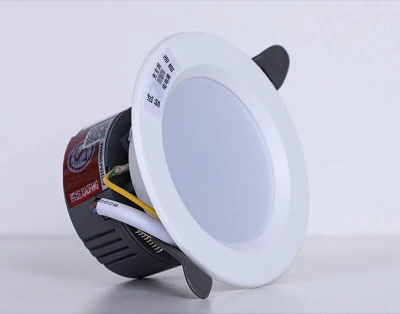 AC200-240V Emergency Lamp Home Power Outage Emergency Lights Recharging Downlight Human Sensor Control Round Indoor Led Lamp