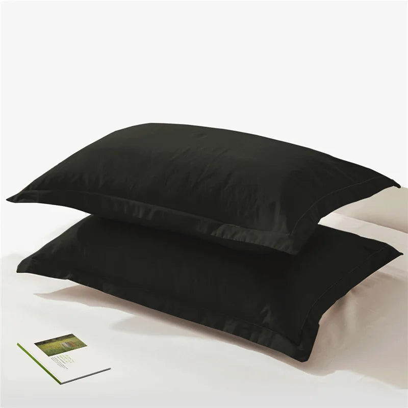 LAGMTA 2pc 100% cotton solid color reactive dyed high-quality fabric with zipper pillowcase various sizes can be customized