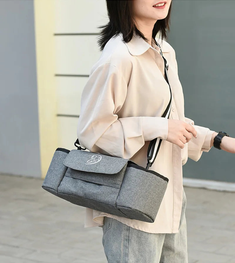 Baby Stroller Organizer Cup Holder Stroller Bag Baby Car Bag Trolley Bag Large Capacity Travel Baby Stroller Accessories