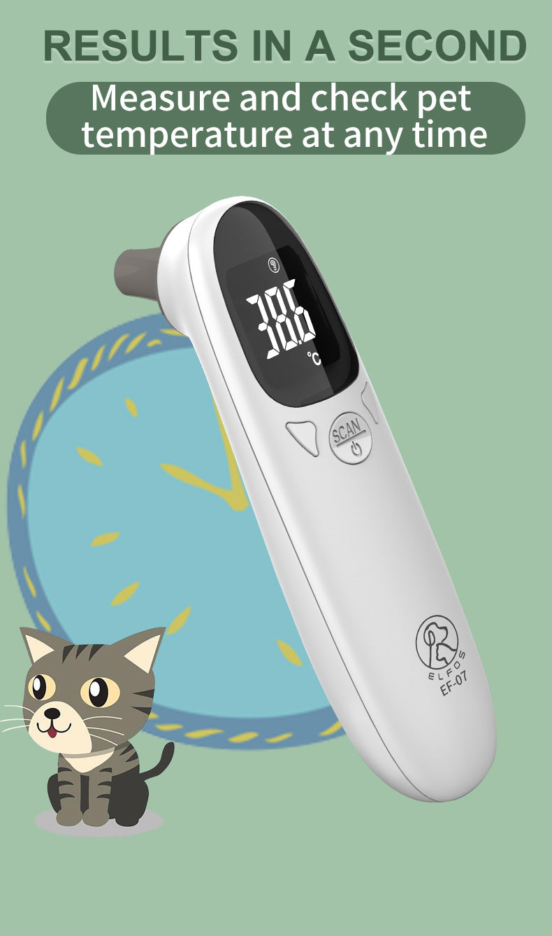 Infrared Pet Dog Cat Ear Thermometer Medical Animal Measuring Electronic Thermometer Non-contact Home Veterinary Equipment Quick