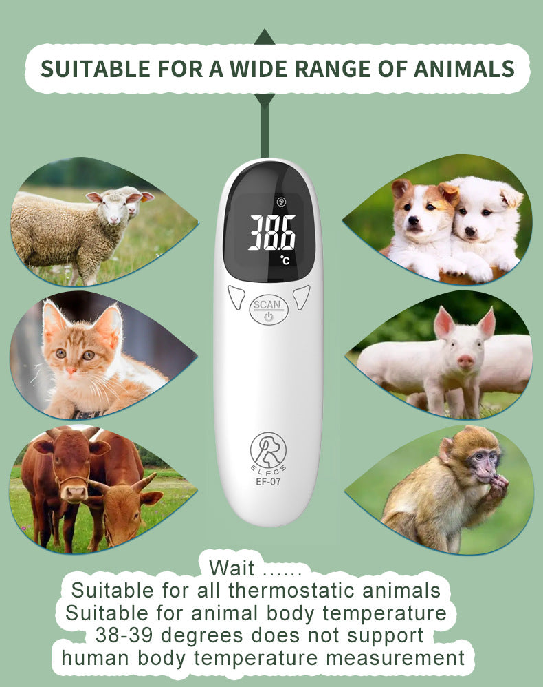 Infrared Pet Dog Cat Ear Thermometer Medical Animal Measuring Electronic Thermometer Non-contact Home Veterinary Equipment Quick