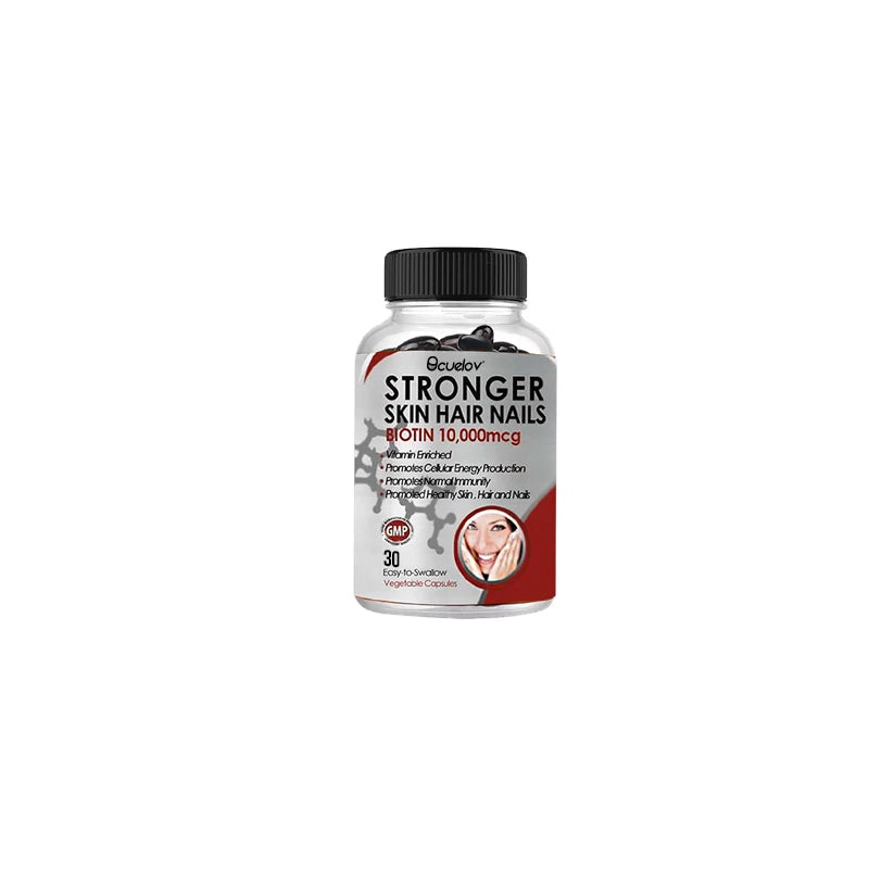 Biotin 10000 mcg - Hair Skin Nails Vitamins for Women & Men, Supports Hair Growth, Glowing Skin & Strong Nails, Metabolism