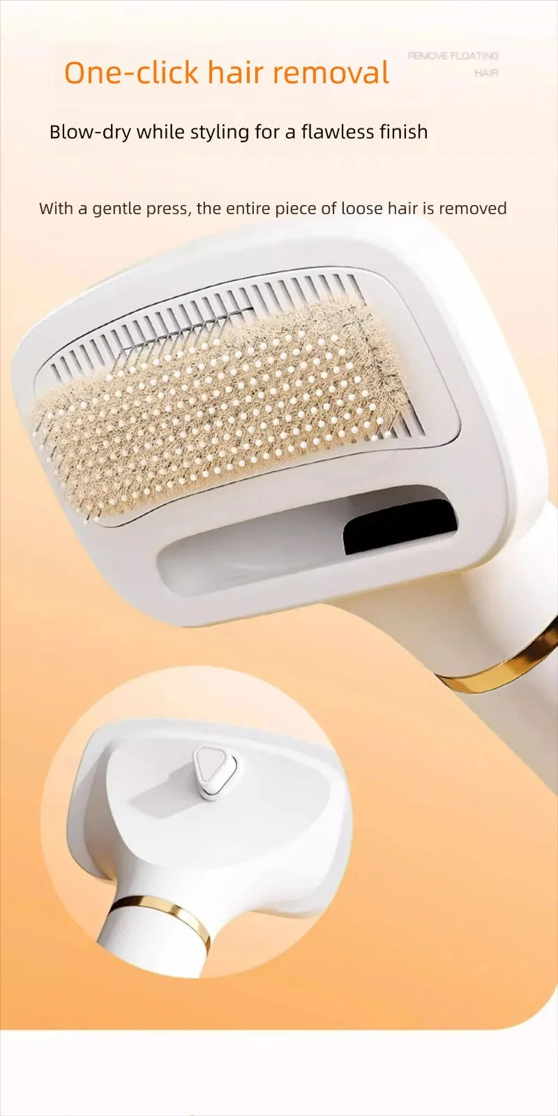 Small Dog Dryer Pet Heating Hair Puppy Dryer Cat Hair Blow and Comb 2in1 Hair Dryer for Small Middle Dogs Quick Drying