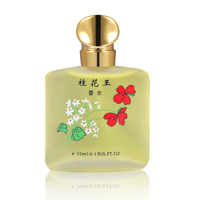 Osmanthus Perfume for Men Women Unisex Long Lasting Fresh Delicate Floral Scent with Rose Jasmine Student Fragrance 35ml Parfum