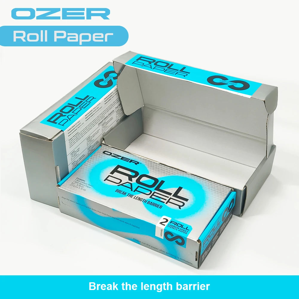 OZER Tattoo Transfer Paper Rolling Paper Thermal Copier Template Paper for Thermal Printer Tattoo Paper for Tattoo Supplies