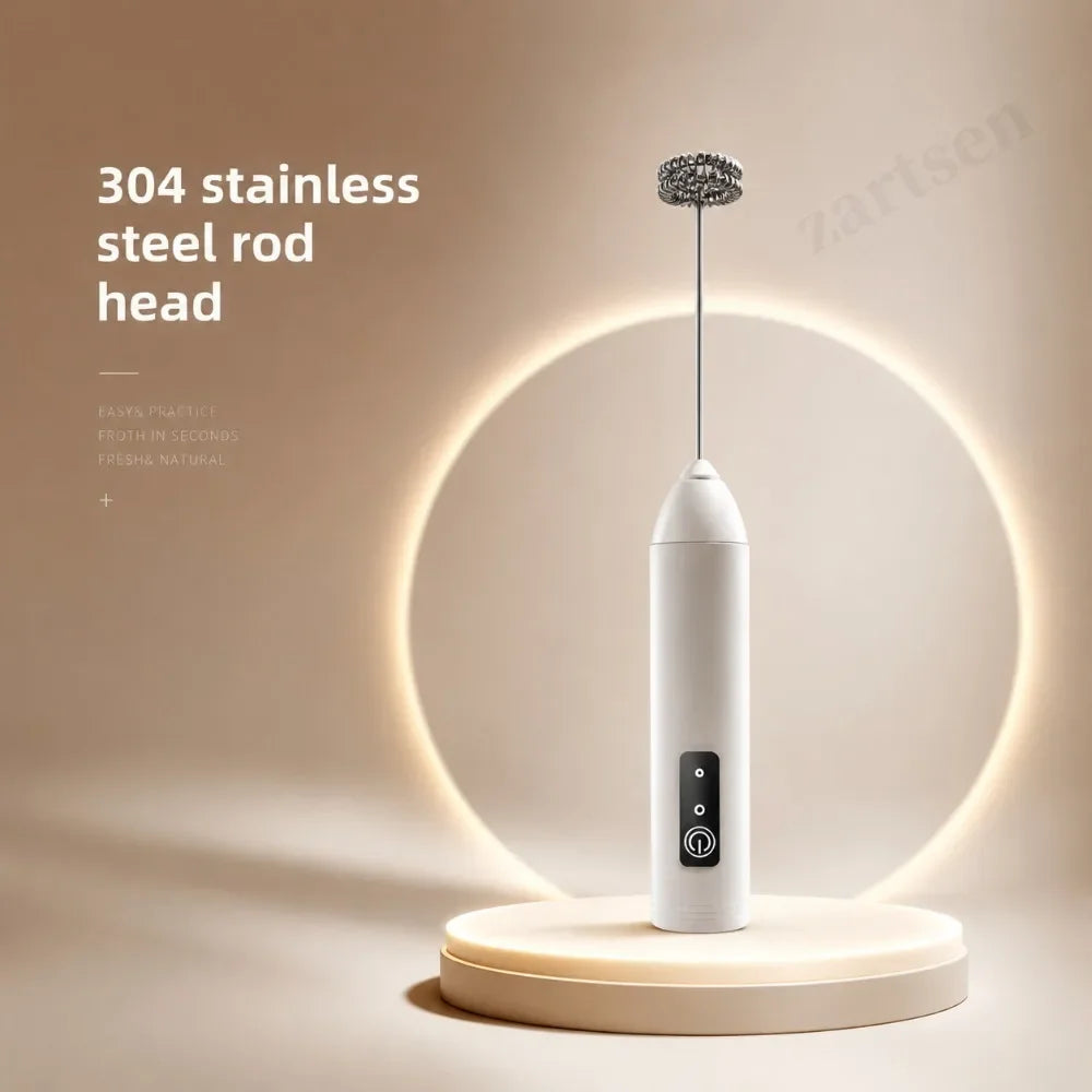 Handheld Electric Milk Frother Mini Coffee Foam Maker Portable Milk Whisk Mixer for Home Latte Cappuccino