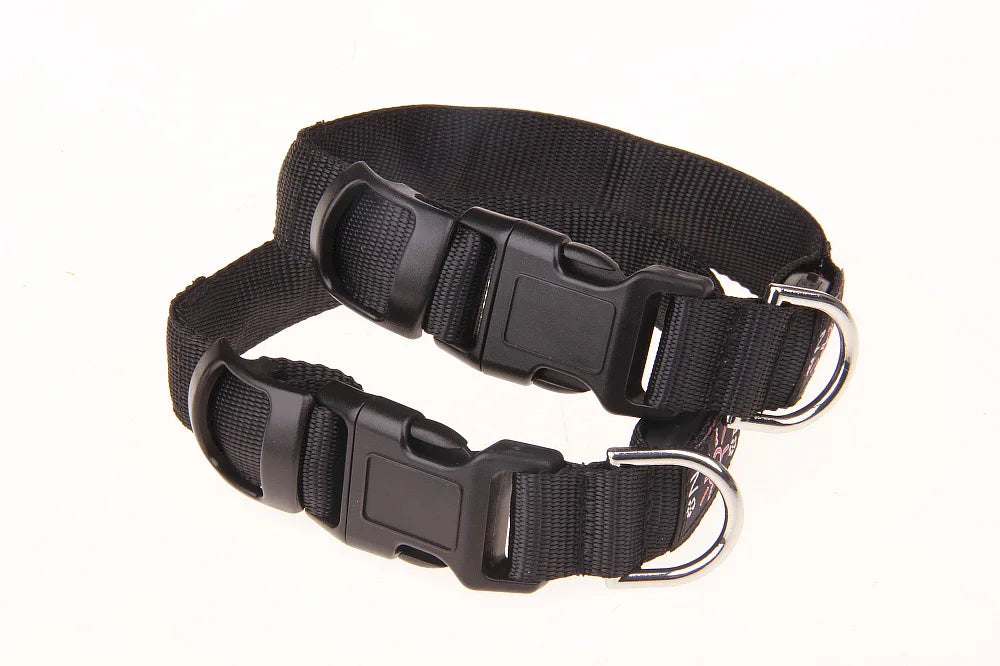 LED Dog Collar Adjustable USB Rechargeable 3 Modes Waterproof Nighttime Safety Reflective Leather Light-up Suitable For Pets