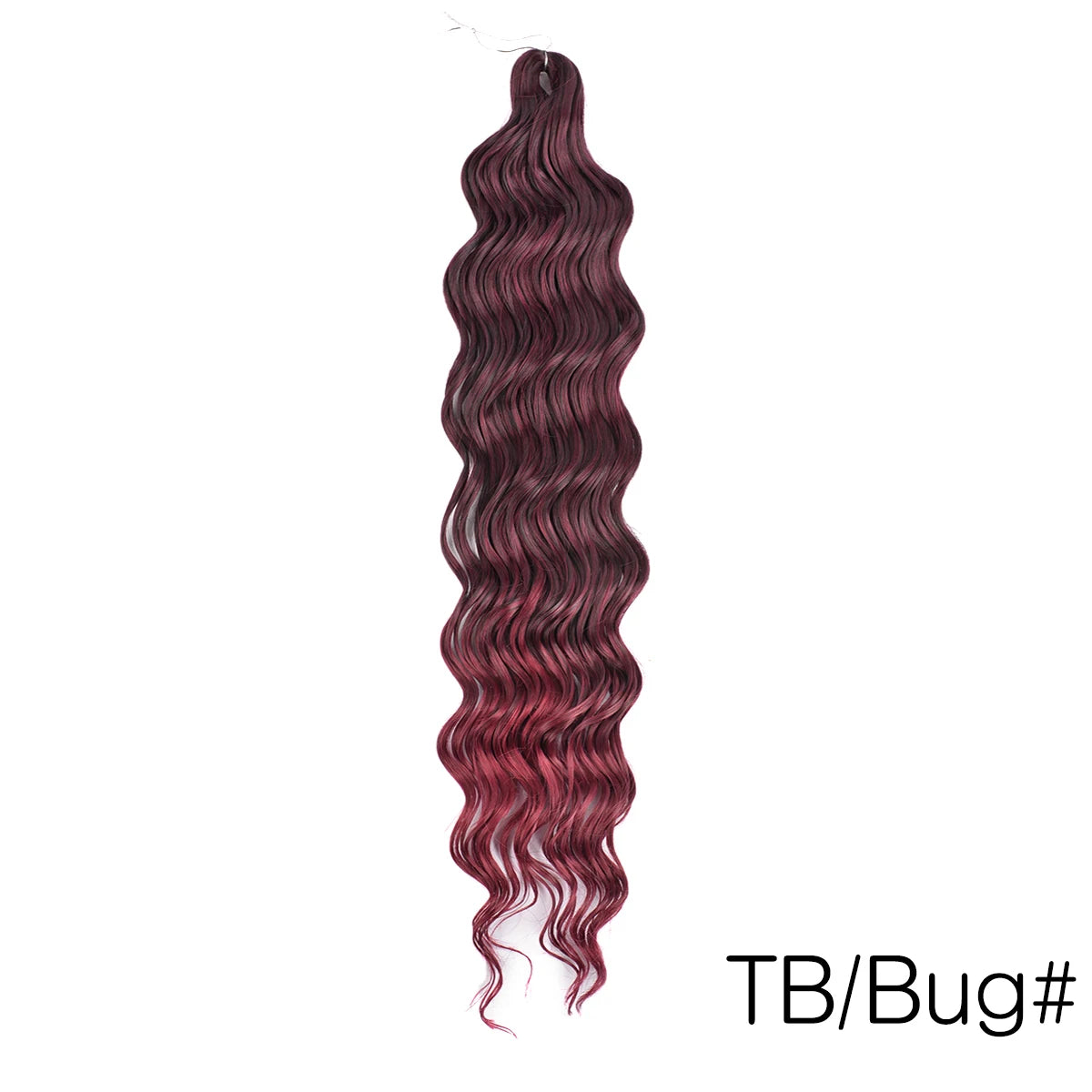 Anna Curl Synthetic Braiding Hair Loose Deep Wave 24 Inch Crochet Hair Extensions Water Wave Twist Pink Color Hair for Women