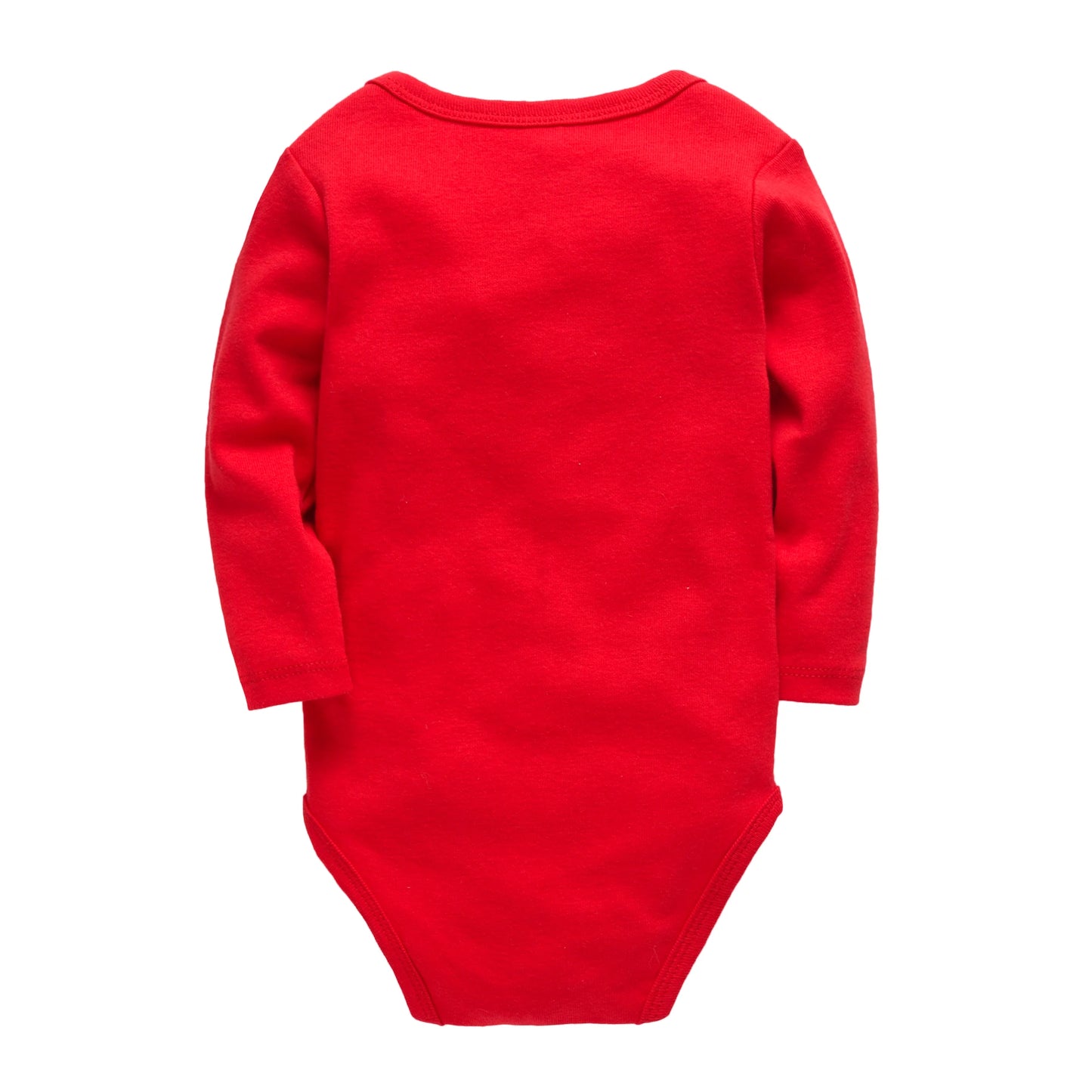 Honeyzone 3PCS/Sets Red Unisex Baby Bodysuit Loungewear Soft Long Sleeve Cotton One-Piece Jumpsuit Newborns Baby Clothing Babies