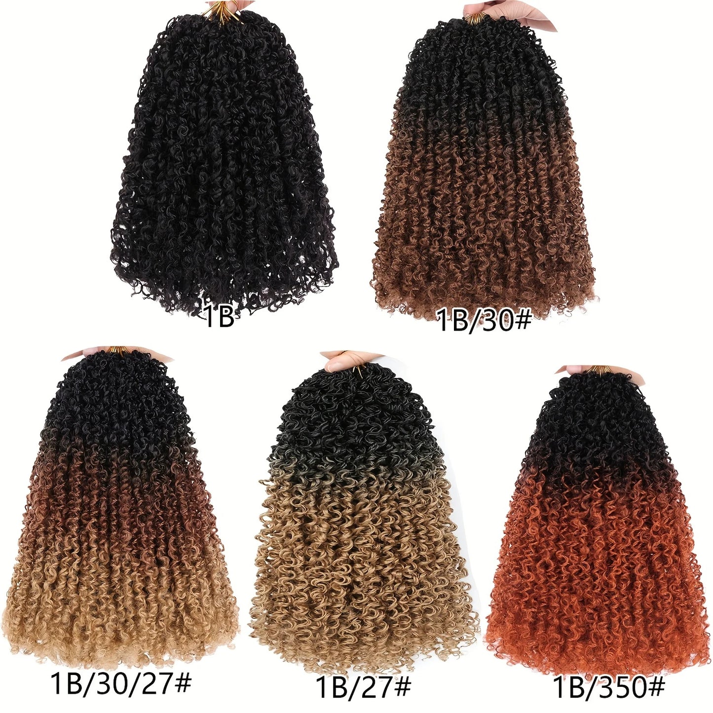 1 Pack 10 Inch Pre-Looped Yanky Twists Crochet Synthetic Braids Hair Textured Hairstyle, Elegant Hairstyle Easy Application