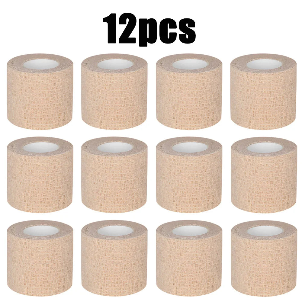 12/6/3pcs Tattoo Grip Cover Wrap Tape Self-Adhesive Breathable Elastic Bandage Waterproof Athletic Bandage Wraps Accessories