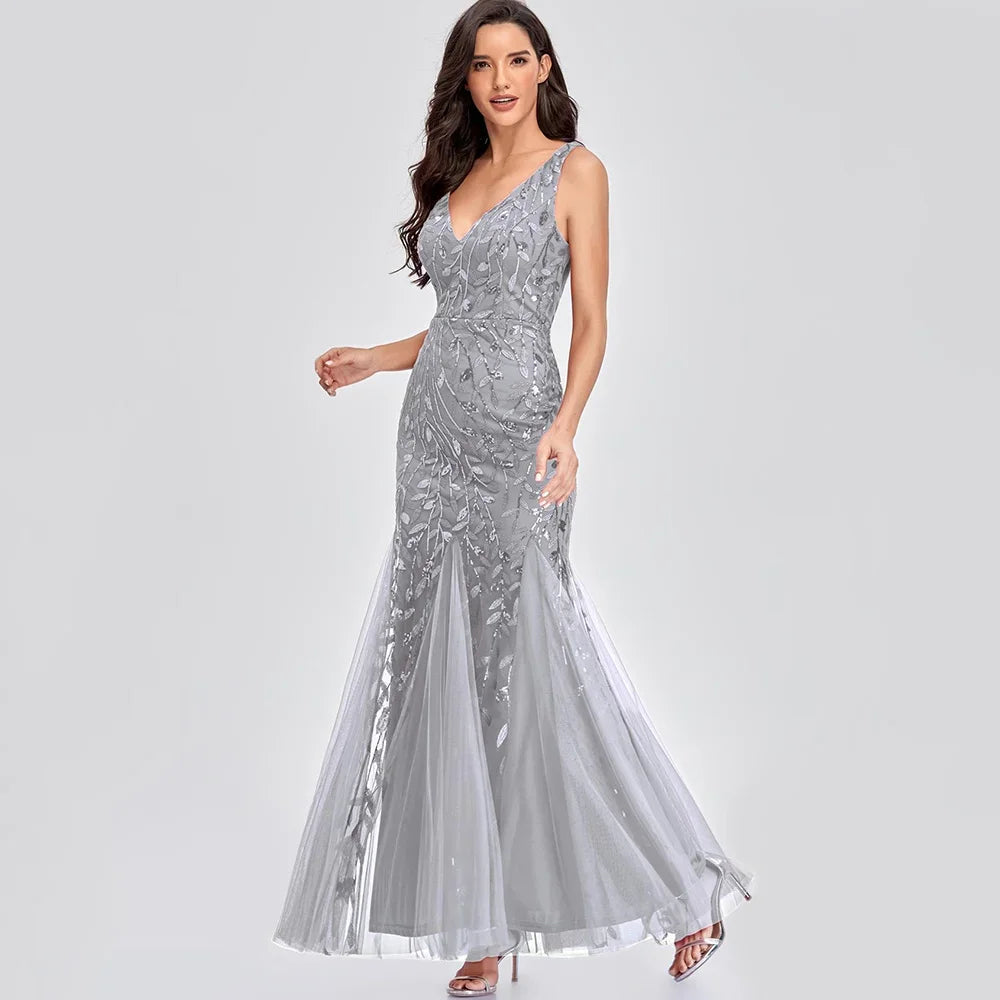 Sexy vintage Maxi Sequin cocktail Summer Dress Long Bridesmaid Prom Dresses for Women Casual Party club Bodycon Dress Vestidos