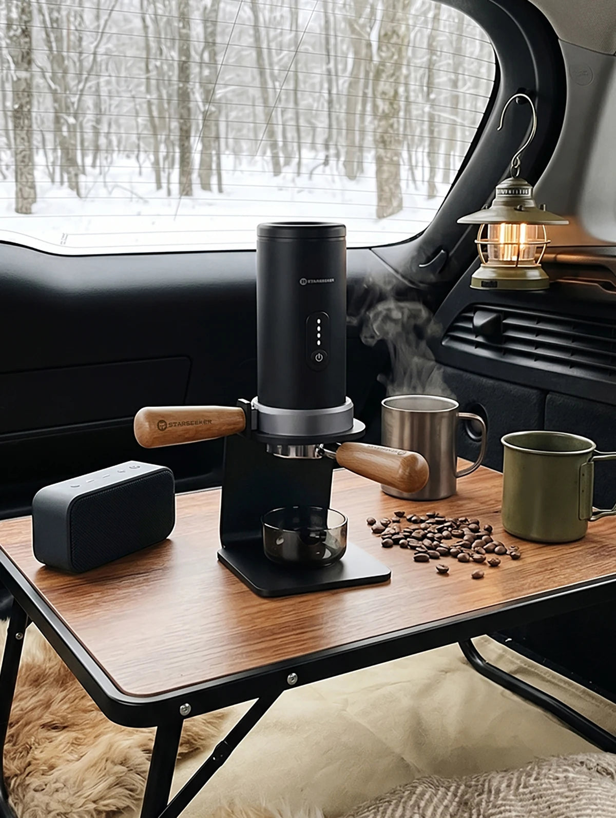 STARSEEKER S58/S58Pro Portable Espresso Coffee Maker Wireless Heating Coffee Machine Bottomless Handle Bottomless Extraction